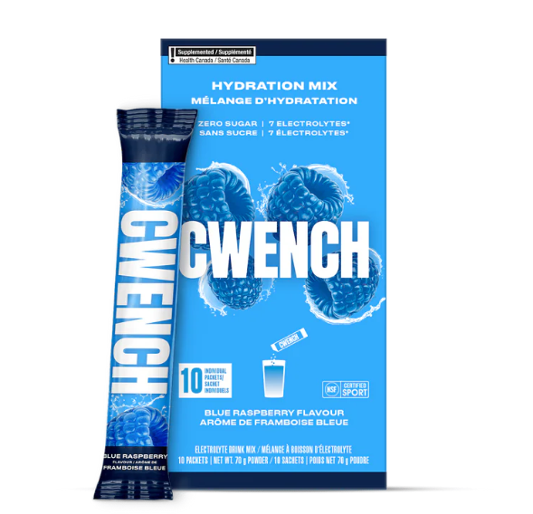CWENCH HYDRATION MIX BLUE RASPBERRY – 10PK