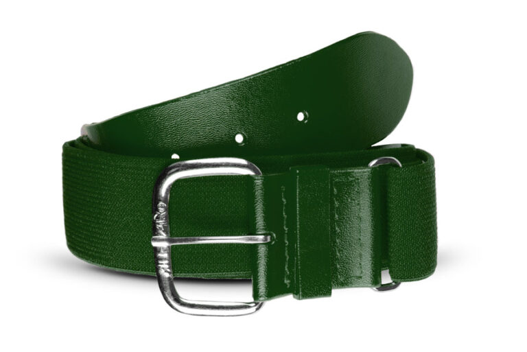 ALL-STAR BASEBALL/SOFTBALL ELASTIC BELT – 1.5″ – DARK GREEN